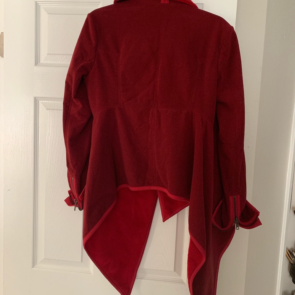 Cranberry colored cover up